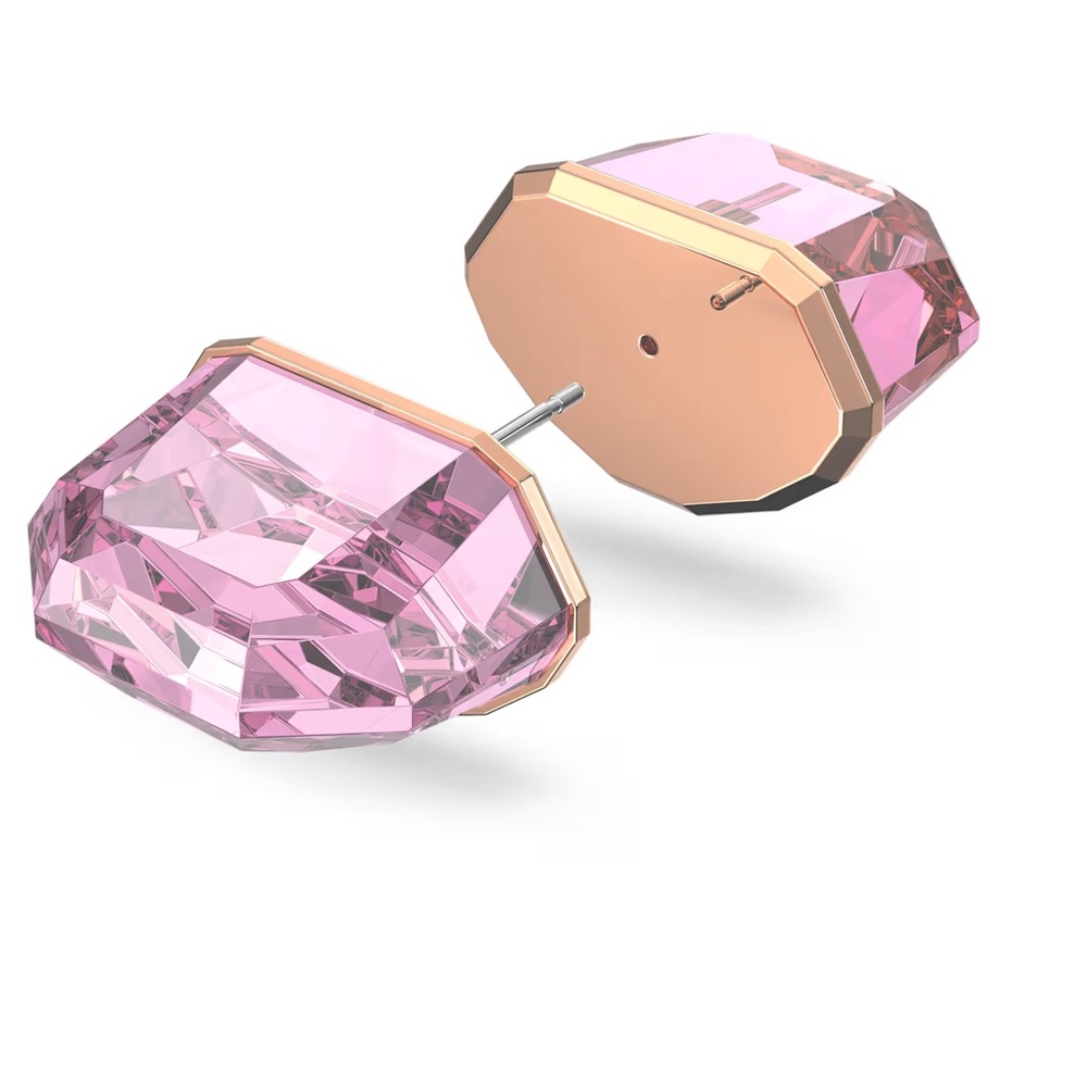 Swarovski Lucent stud earring
Single, Pink, Rose gold-tone plated
